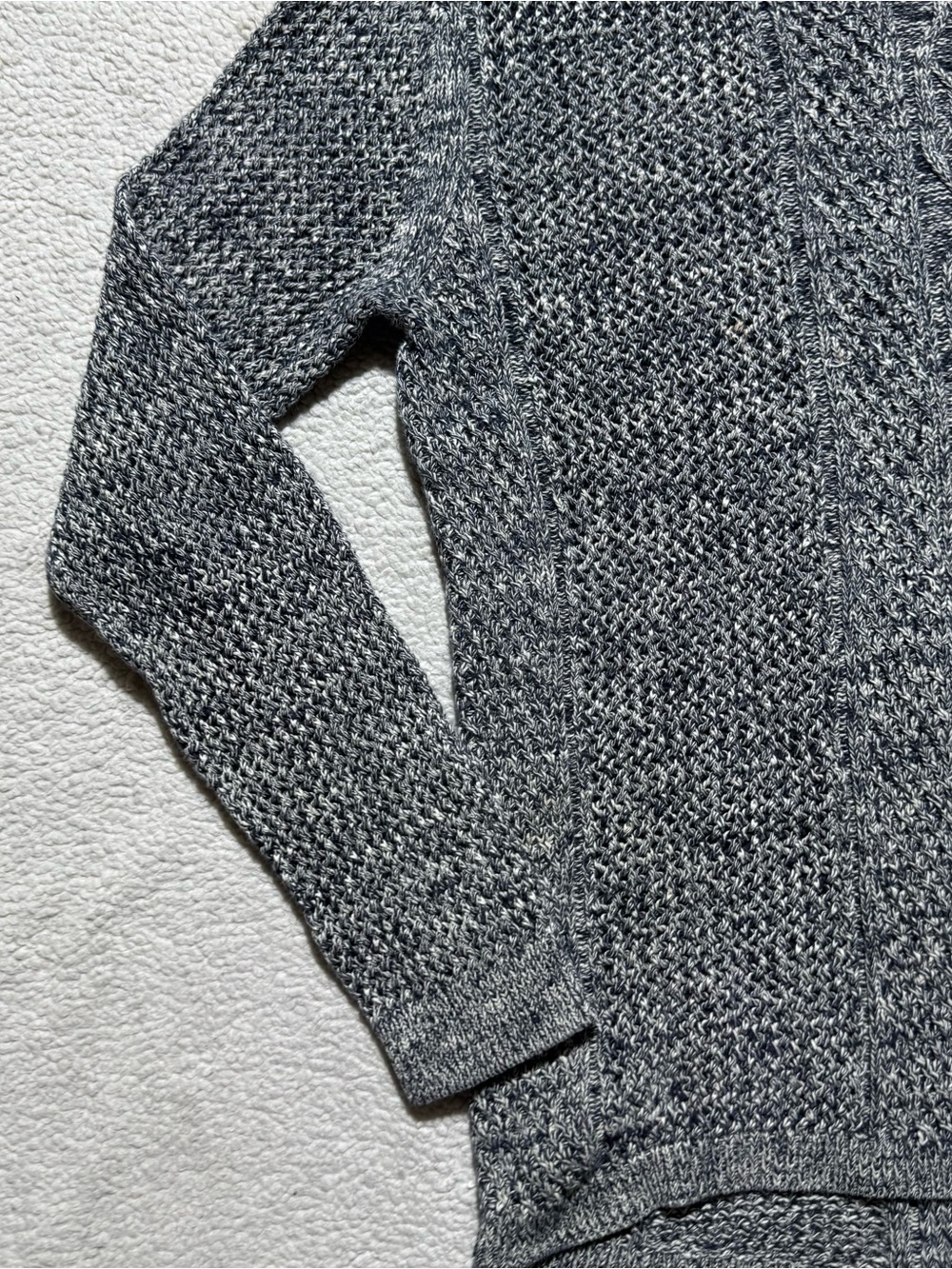 Rubbish‎ Sweater Womens Small Gray Long Sleeve Knit Cotton Pullover Casual Top - Picture 8 of 13